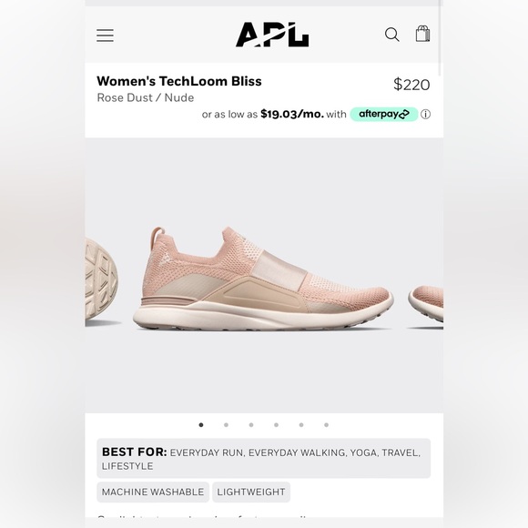 Athletic Propulsion Lab, APL TechLoom Bliss, Women’s Size 6, Rose Dust/Nude - Picture 11 of 11